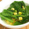 小松菜とコーンのスープ