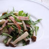 水菜とグリルきのことベーコンのサラダ