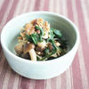 春菊ときのこのレンチン梅おかか和え