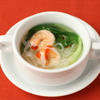 えびと青梗菜のスープ