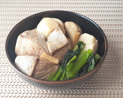 ぶりと小松菜の芋煮
