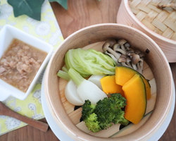 簡単ツナソースで食べる温野菜