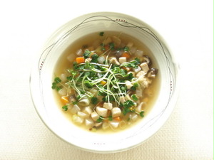 コロコロ野菜の和風スープ