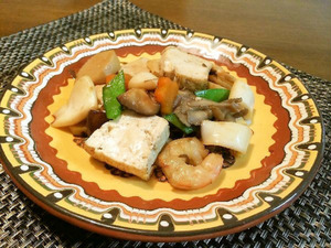 豆腐と海鮮の炒め煮