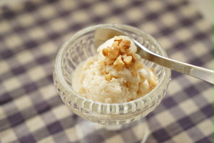 くるみ＆メープルシロップの豆乳アイス