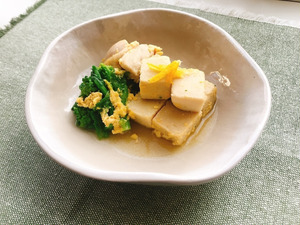 菜花と高野豆腐の卵とじ