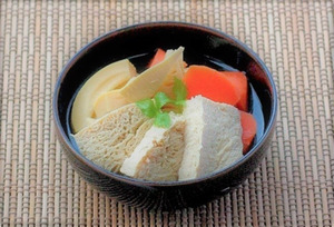 冷凍豆腐と筍の煮物