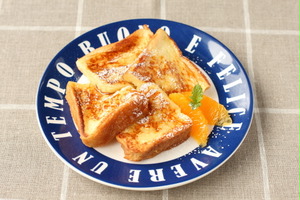 朝食に☆簡単にできる食パンフレンチトースト						
