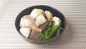 ぶりと小松菜の芋煮
