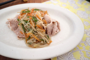 豚肉の野菜たっぷりヘルシーあんかけ