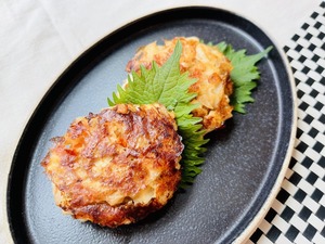 野菜のシャキシャキ食感を楽しむ！いかメンチ