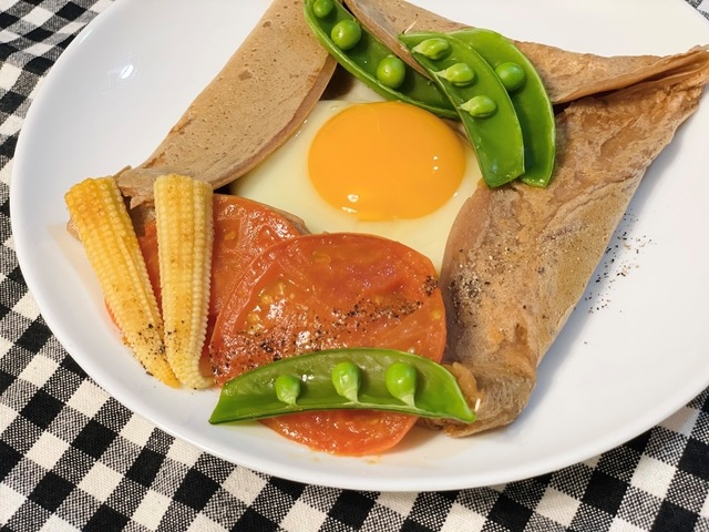 全粒粉と焼き野菜のガレットのレシピ ダイエットプラス