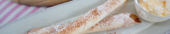 春巻きの皮で簡単！りんごのスティックパイ