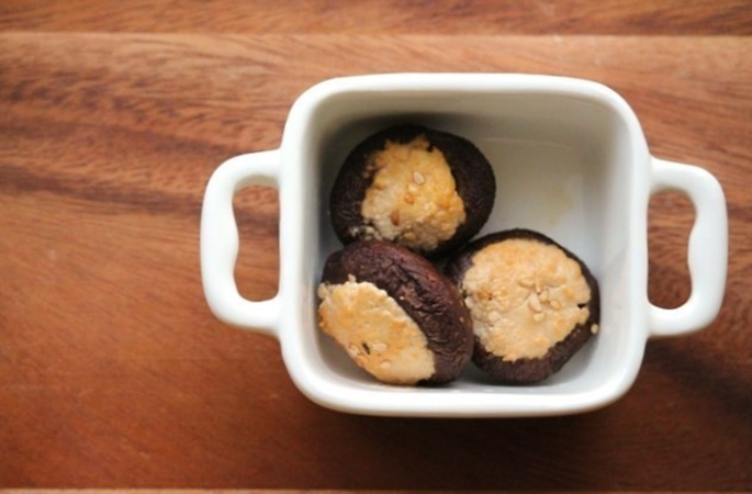 椎茸のカッテージチーズ焼きのレシピ ダイエットプラス